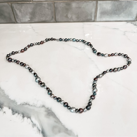 Honora Freshwater Multi-Sized Pearls - Purple/Metallics - Picture 2 of 4